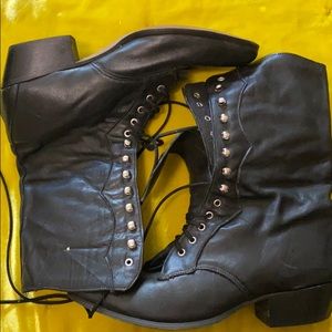 Vintage  black leather boots